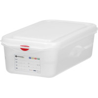 Hendi Pārtikas trauks GN 1/3 ar etiķeti un vāku 4 l 325x176x100 mm