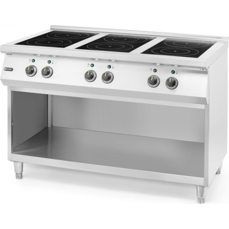 Hendi Brīvstāvoša indukcijas plīts, 6 gatavošanas zonas, 25500 W, 120x70x89 cm