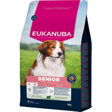 Eukanuba Sausa barība suņiem - Eukanuba Senior, Small|Medium, Lamb and Rice, 12 kg