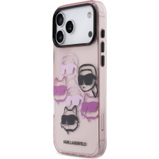 Karl Lagerfeld IML Multi K&CH Heads Case for iPhone 17 Pro Max Pink