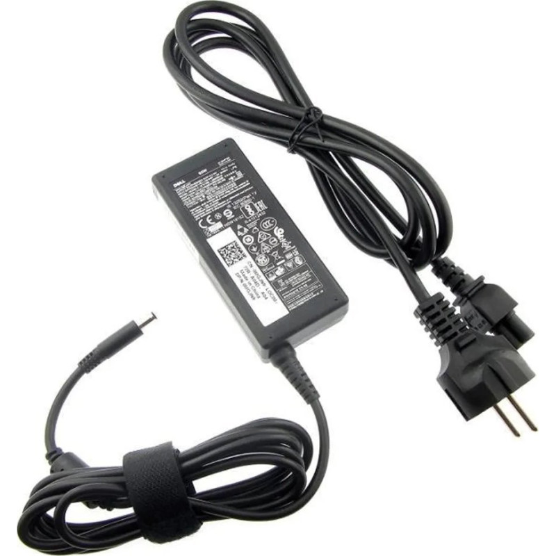Dell AC Adapter  65W  19.5V  3Pin    4.5mm  C6 Straight Power Cord  5715063014332