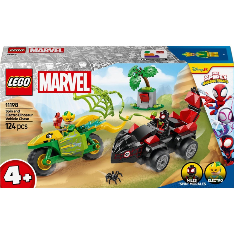 Lego MARVEL 11198 Spin and Electro Dinosaur Vehicle Chase
