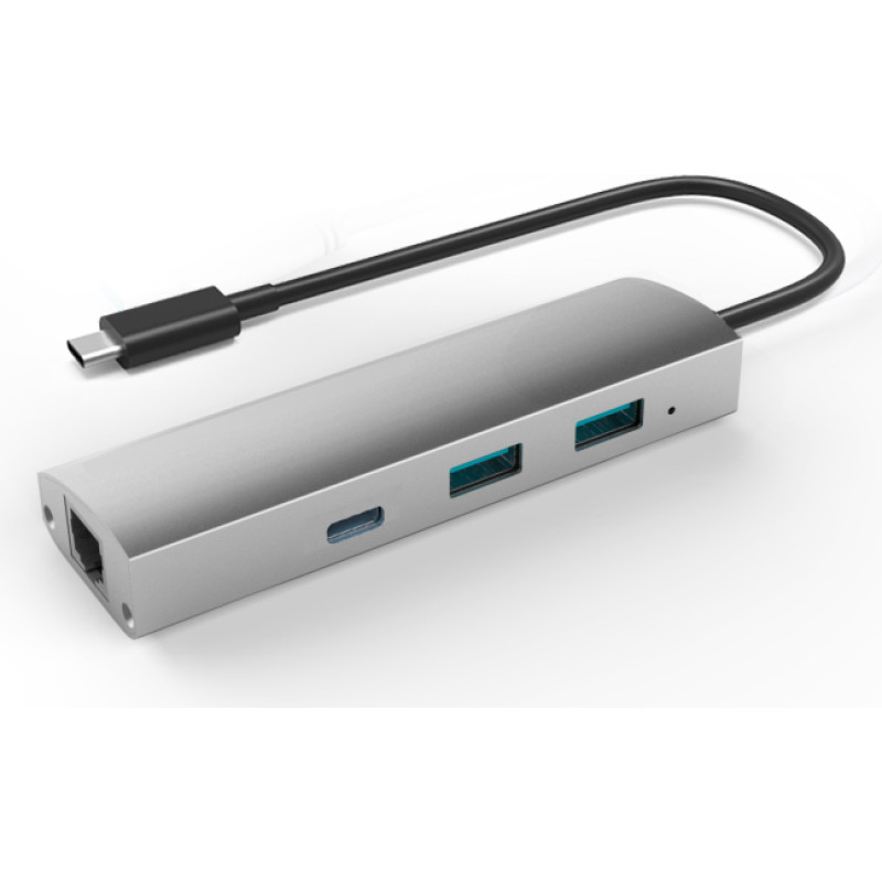 Extradigital Adapteris US3.1 uz 2 portu USB 3.0 + 1 porta USB 3.1 ar Gigabit Ethernet