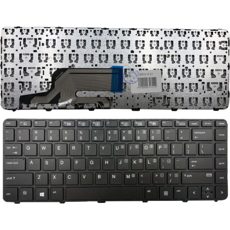 HP Tastatūra HP: Probook 430 G3, 440 G3, 445 G3 (ar rāmi)