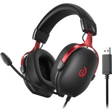 QCY Heroad VN200 gaming headphones (black and red)