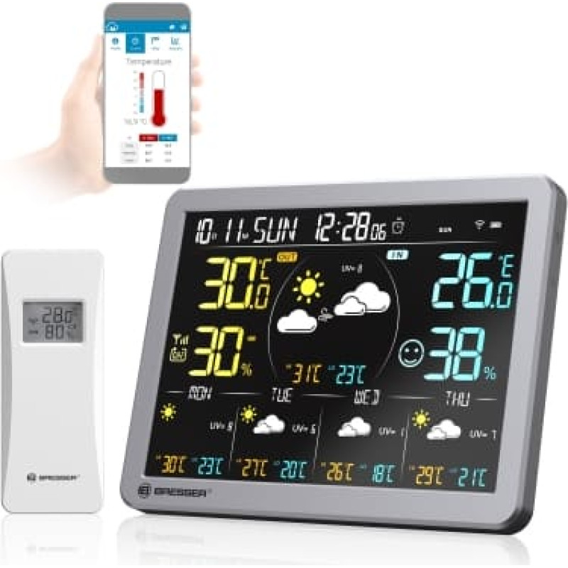 BRESSER viedās mājas meteoroloģiskā stacija 4CAST SG