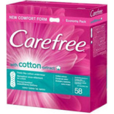 Carefree Cotton liners with cotton extract