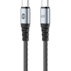 Forever Braix cable USB-C - USB-C 1,0 m 60W black