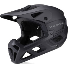 Wozinsky Full Face Bike Helmet with Chin Guard M - Black