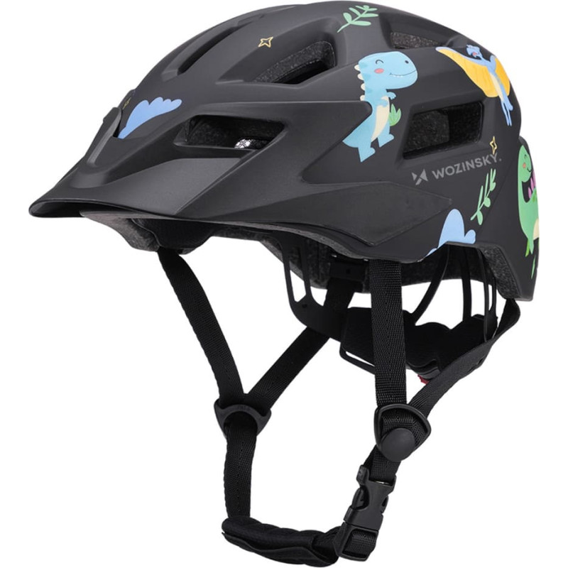 Wozinsky Children's MTB Bike Helmet with Detachable Visor XS - Black