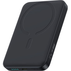 Baseus EnerFill FM11 Ultra-Mini MagSafe Power Bank 10000mAh 22.5W ar USB-C kabeli - melns