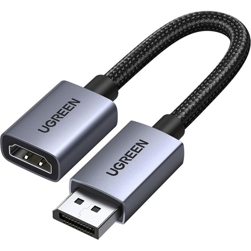 Ugreen DisplayPort uz HDMI 4K 30Hz vienvirziena adapteris - melns