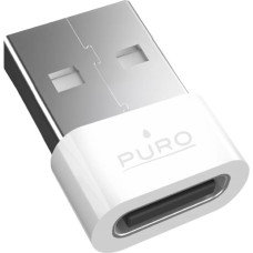 Puro USB-C - USB-A adapteris - balts
