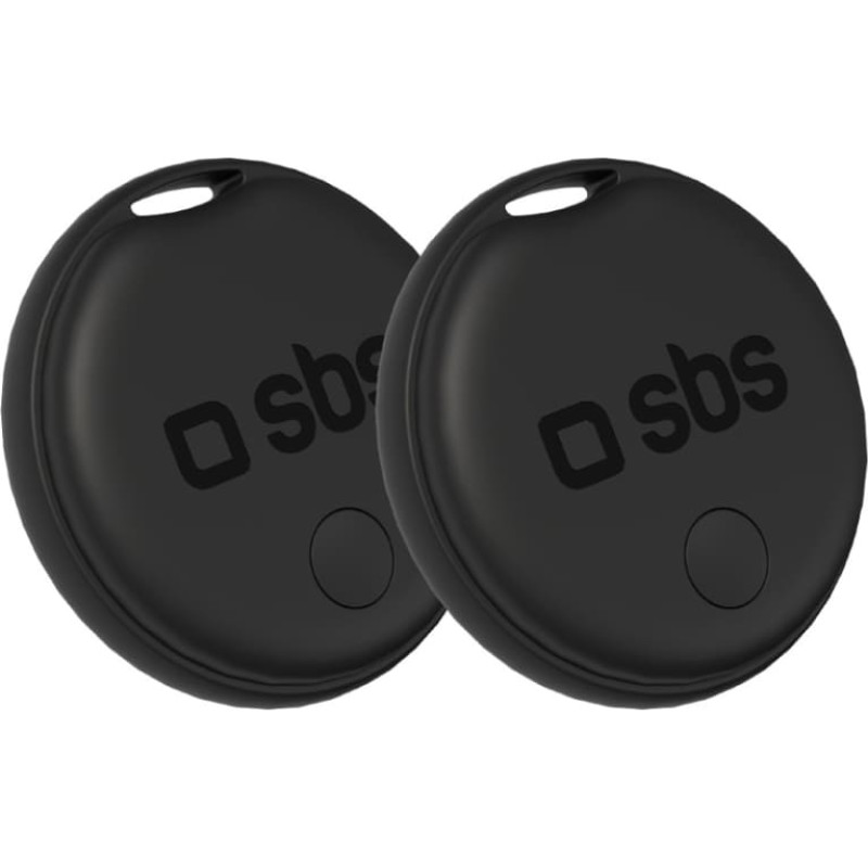 SBS Track My Dual universālais lokators, melns - 2 gabalu komplekts