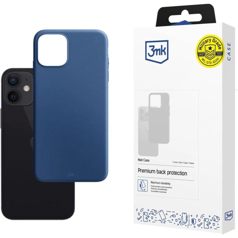 3Mk Protection Apple iPhone 12 Mini - 3mk Matt Case blueberry
