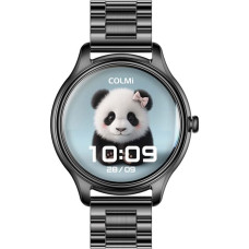 Smart Watch COLMI L28 (Black + Black steel strap)