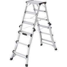 Hailo Kāpnes teleskopiskās Master DTL100  | alumīnija | 2x4 - 2x6 pakāpieni