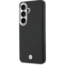 BMW Signature PU Leather Metal Logo Magnetic Case for Samsung Galaxy S26+ Black