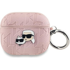 Karl Lagerfeld KLA3PGKCPP AirPods 3 cover różowy|pink Monogram Karl & Choupette Head