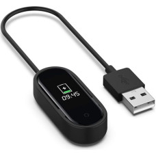 Telcon CHARGER USB MI BAND|SMART BAND M4 BLACK 20CM