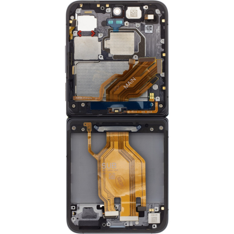 LCD Display + Touch Unit + Front Cover for Xiaomi Mix Flip Black (Service Pack)