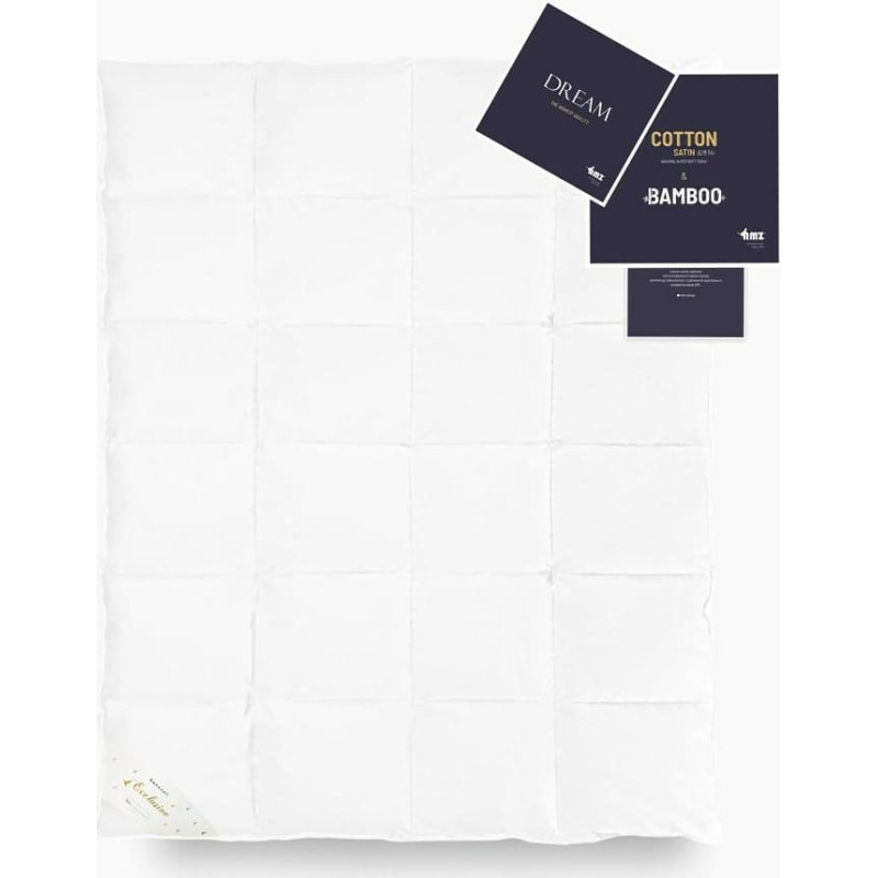 Dūnu sega 90% 155x200 Dream silta 1200g balta