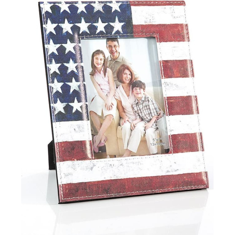 Foto rāmis 13x18 Foto City 04 no mākslīgās ādas Amerikas karoga