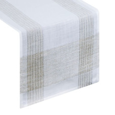Dekoratīvais galdauts 40x180cm. Sudrabs 1 sudraba ekrū