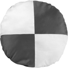 Dekoratīvais spilvens diam.40cm Nova 2 balts sudrabs