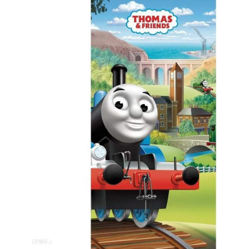 Pludmales dvielis 70x140 Thomas 6344 Thomas and Friends kokvilnas vilcieniņš