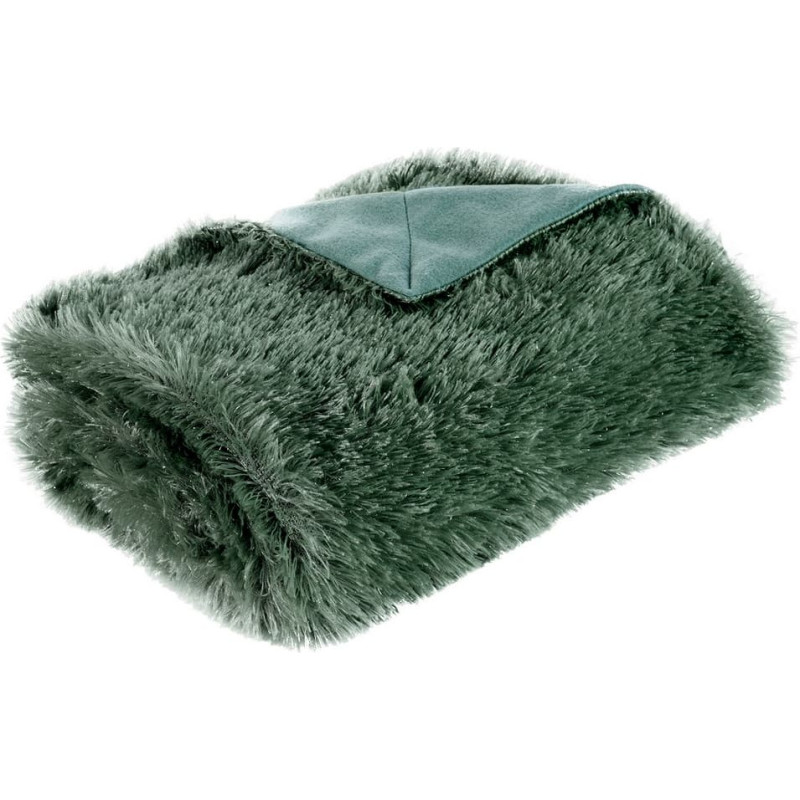 Sega gultas pārklājs 170x210 Tiffany zaļš tumši pinkains pleds