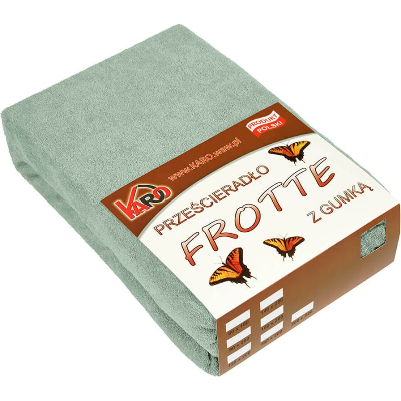 Frotē pieguļošs palags 160x220 olīvu 013 biezs 200g/m2