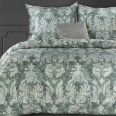 Ekskluzīva gultas veļa 160x200 Zoja 06 tērauda smilškrāsas austrumu ornaments no dabīga auduma ar TENCEL šķiedru ar zīdainu pieskārienu