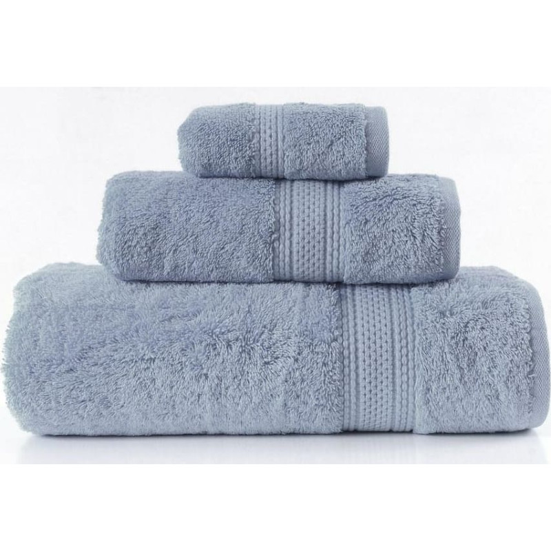 Ēģiptes kokvilnas dvielis 30x50 zils 600 g/m2 Ēģiptes kokvilnas frotē