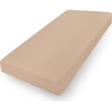 Džersijai pieguļošs palags 90/100x190/200 ar likras bēšu ar gumiju augstajam matracim 30 cm Džersija 2