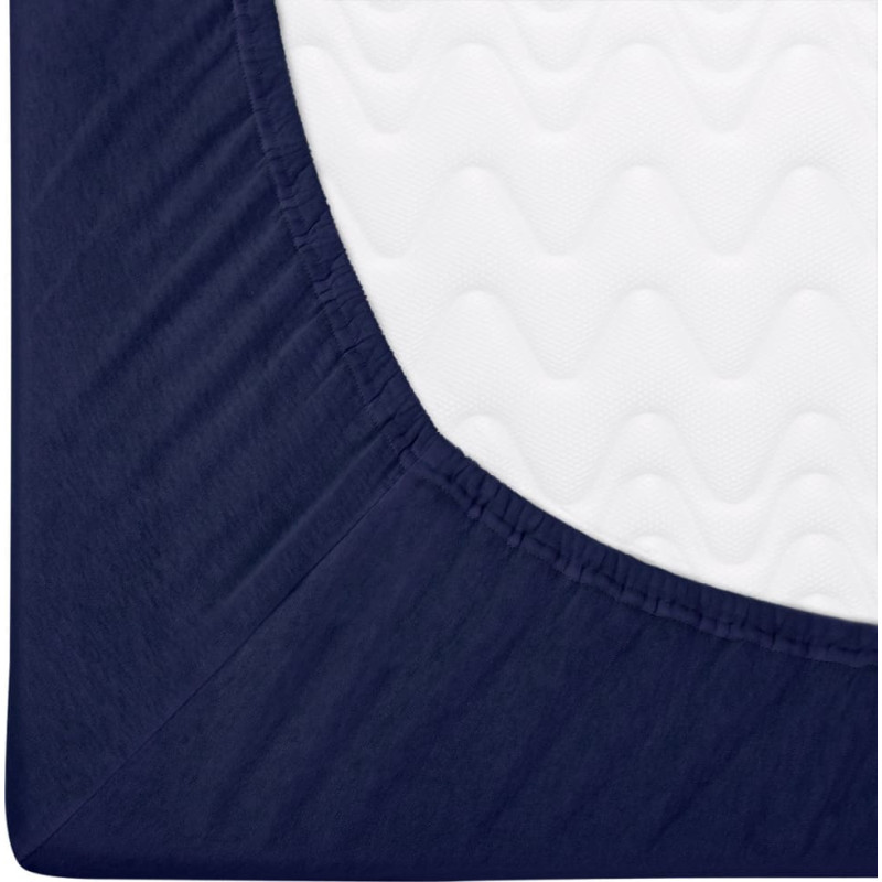 Džersijai pieguļošs palags 90x200 026 tumši zils