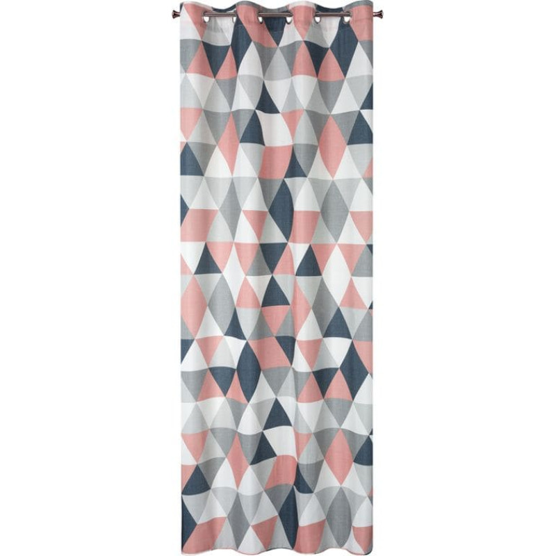 Gatavs aizkars adina 140x250 cm tumši rozā