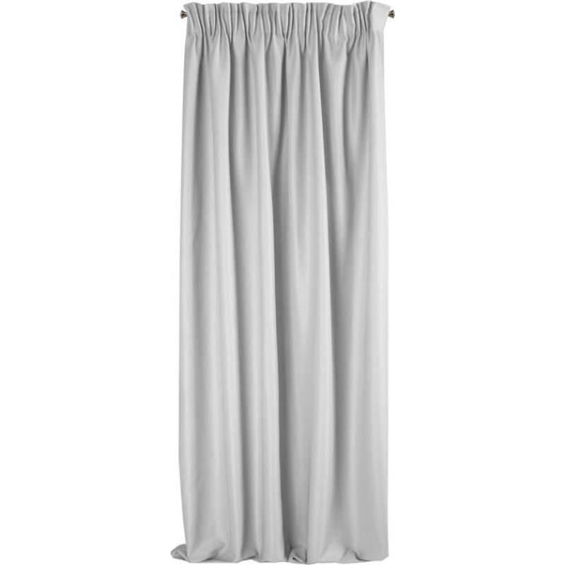 Aggie gatavais aizkars uz lentes 140x270 cm gaiši pelēks