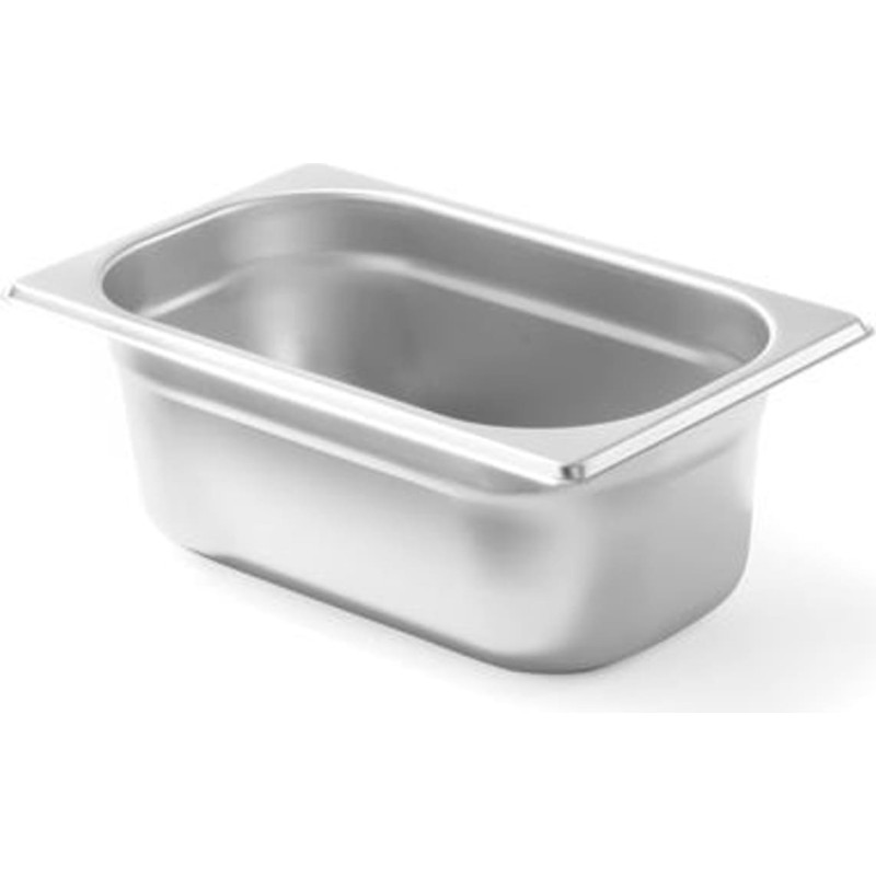 Hendi GN 1/4 konteiners, augstums 100 mm, izgatavots no nerūsējo&scaron;ā tērauda - 800539