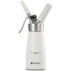 Hendi N2O Kitchen Line putukrējuma sifons KOMPLEKTS + 3 uzgaļi 0,25L - balts - 588031