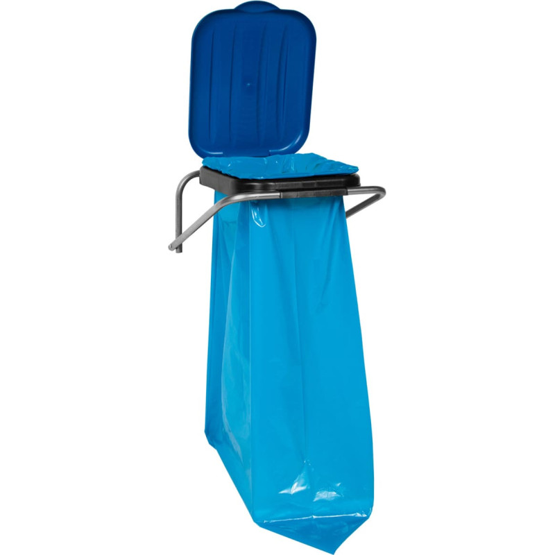 Gsg24 Pie sienas piekarināms turētājs atkritumu &scaron;ķiro&scaron;anai zils - 120L maisi