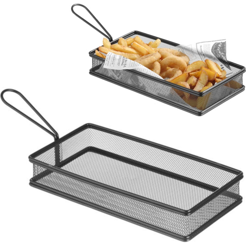 Hendi Grozs ceptu uzkodu pasnieg&scaron;anai frī ar rokturi melns 255x153x45 mm - 425657