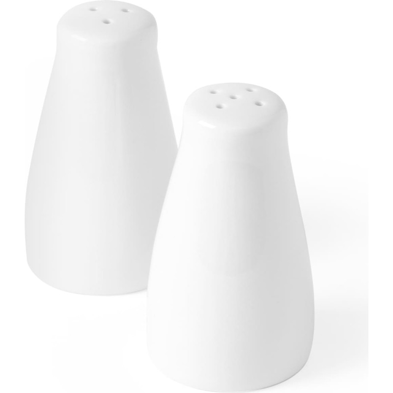 Hendi Sāls un piparu trauka garšvielu komplekts balts porcelāns - 786413