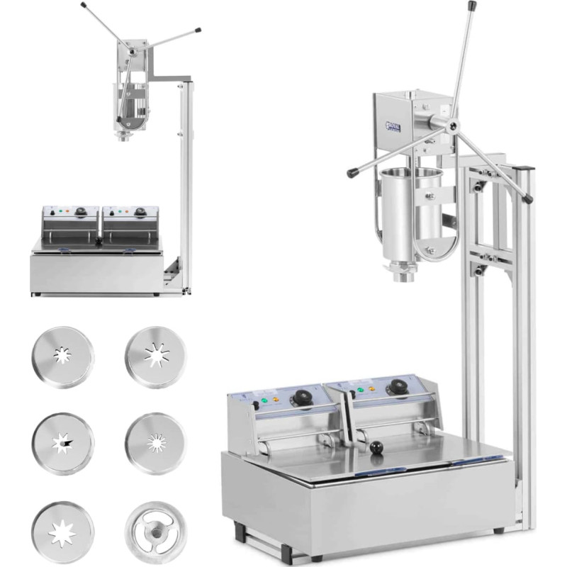 Royal Catering Ma&scaron;īna churros dozē&scaron;anai un cep&scaron;anai 3 l 2x 2500 W