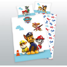 Flaneļa pakaiši 100x135 Paw Patrol Paw 8593 Suņi gultai