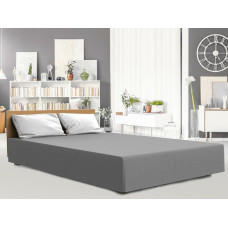 Džersija elastāna palags 180x200 ar gumiju, pelēks 59, augstajam matracim 25 cm Luxury