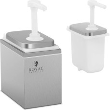 Royal Catering Mērču dozators ar nerūsējošā tērauda sūkni, 2 l