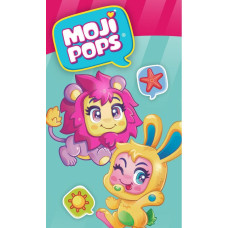 Bērnudārza dvielis 30x50 Moji Pops piparmētru rozā 6986 MojiPops figūriņas bērnu kokvilnas roku dvielis