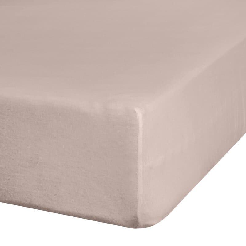 Džersija palags 3 ar gumiju 90x200 bēšs augstajam matracim 25 cm 140 g/m2