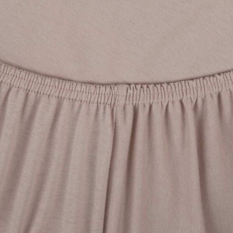 Džersija palags 3 ar gumiju 90x200 bēšs augstajam matracim 25 cm 140 g/m2